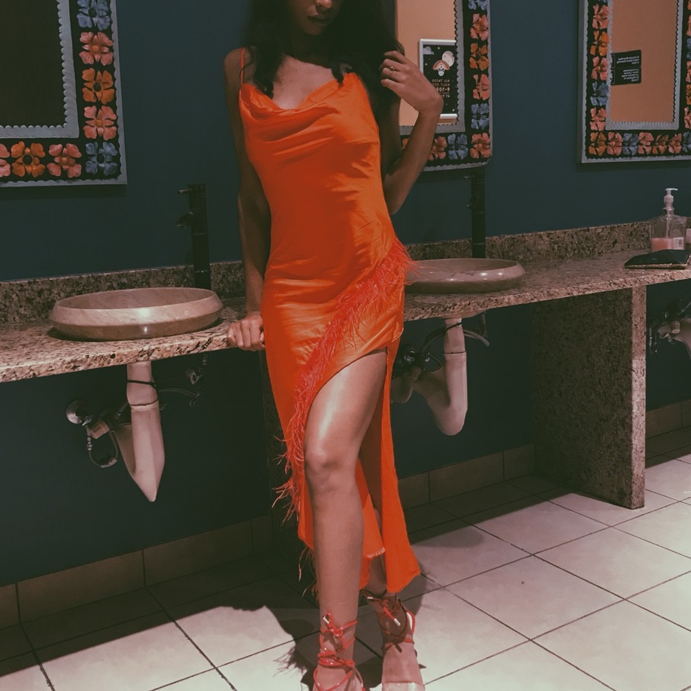 Red Hanifa dress
